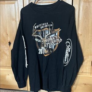 Black Whitetails Unlimited Long Sleeve Shirt